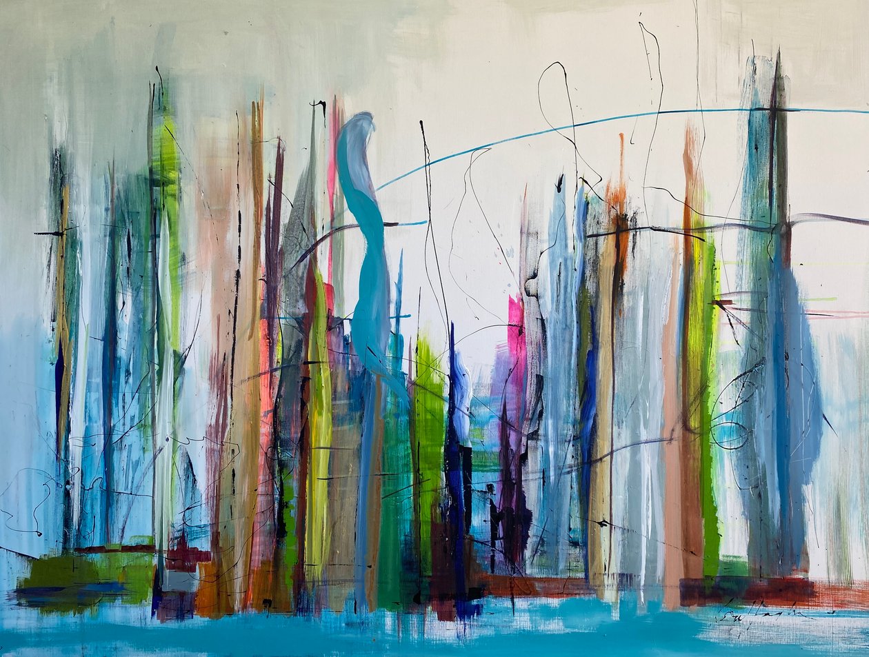 Tous ensemble (peinture) - Gisela Gaffoglio