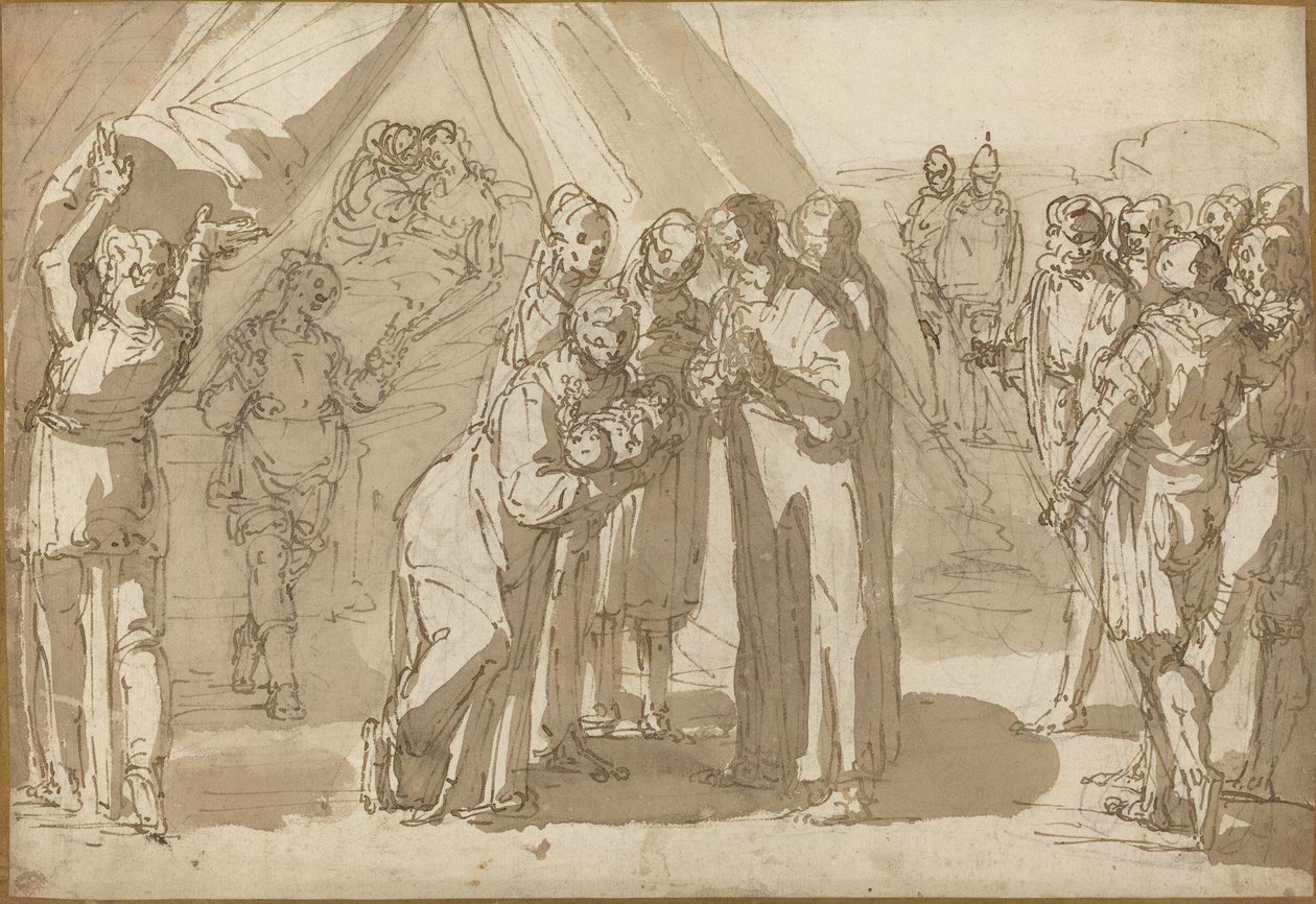 Scène de naissance - Giulio Benso
