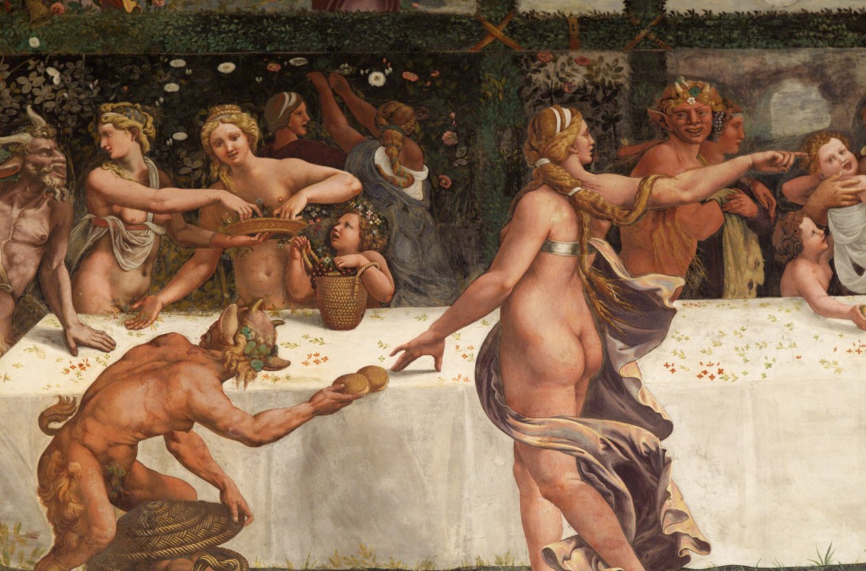 Festin de mariage de Cupidon et Psyché (détail) - Giulio Romano