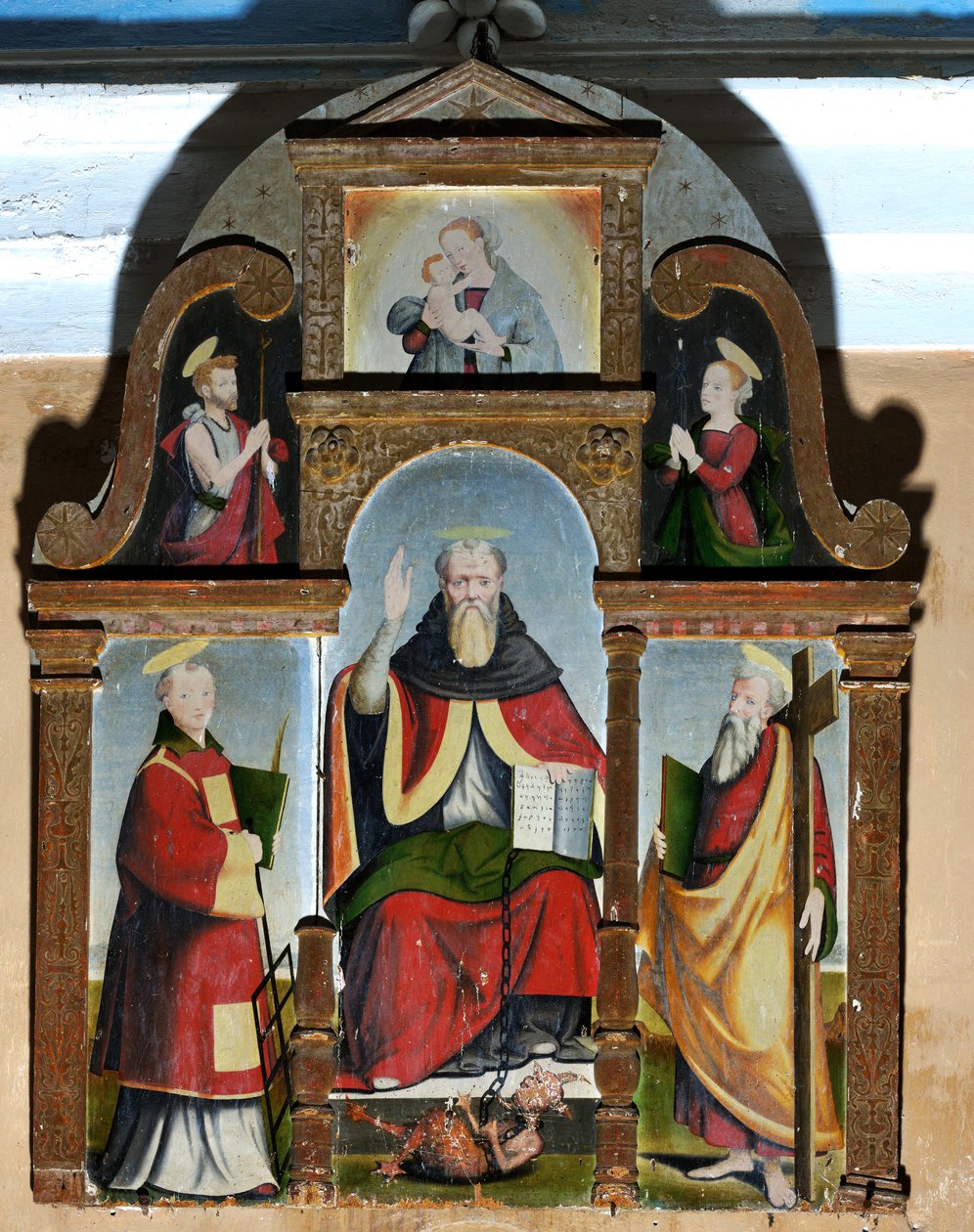 Triptyque de Saint Bernard, vers 1578 (peinture) - Giulio de Rossi