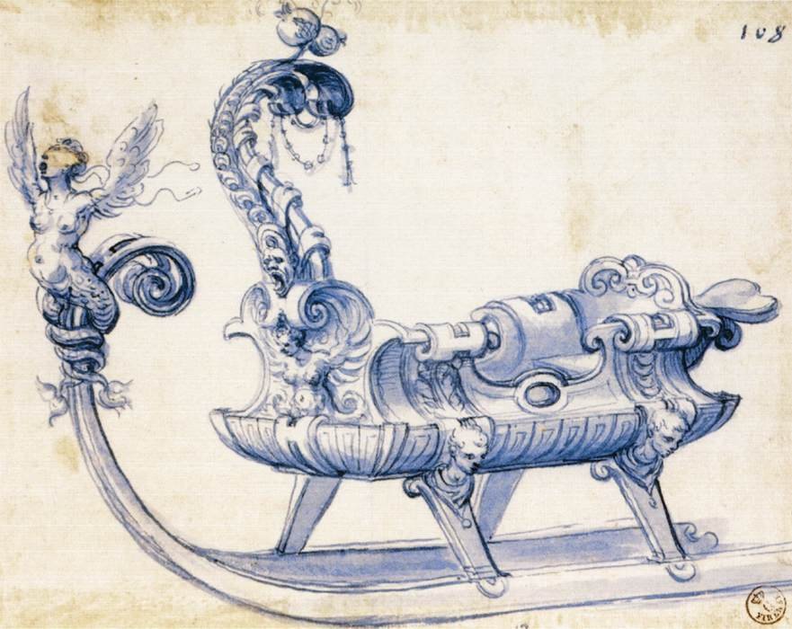 Esquisse pour un traîneau - Giuseppe Arcimboldo