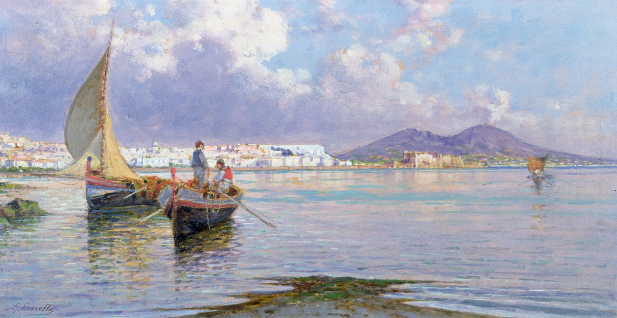 Naples, depuis Mergellina - Giuseppe Carelli