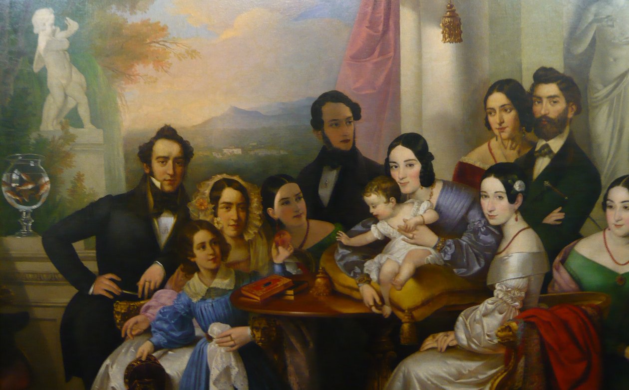 Portrait de la famille Senigaglia - Giuseppe Tominz