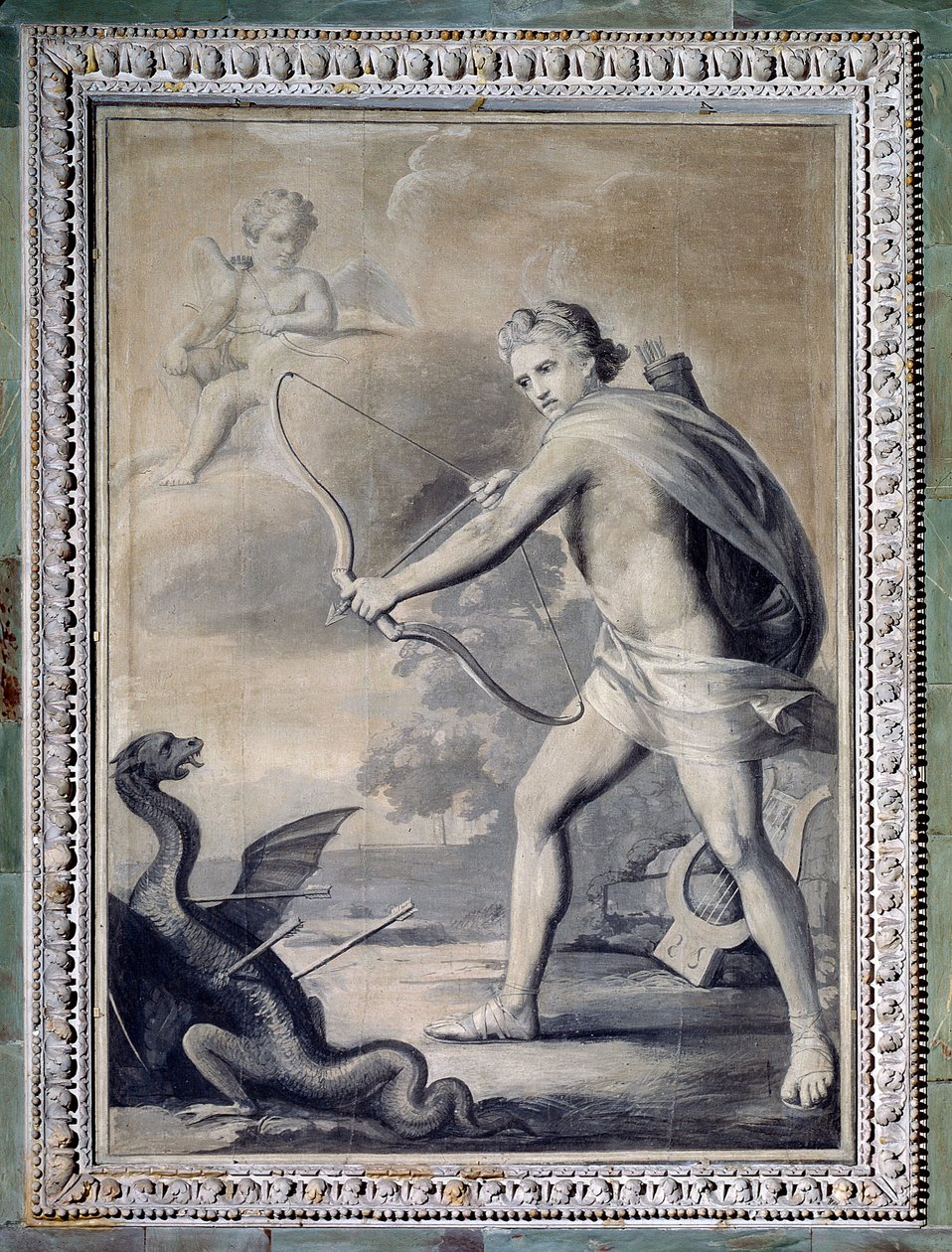 Apollon tuant le serpent Python - Giuseppe Bacigalupo
