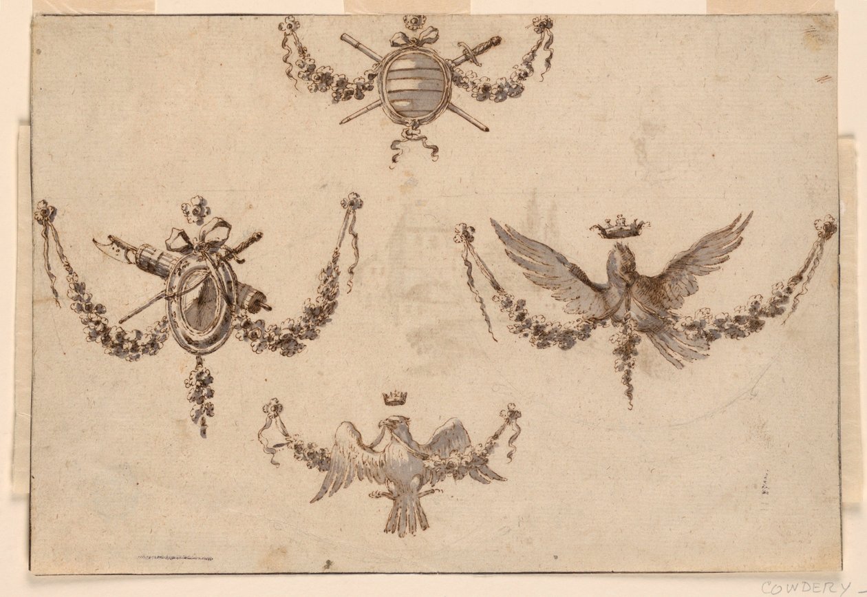 Conception pour Quatre Festons - Giuseppe Bernardino Bison