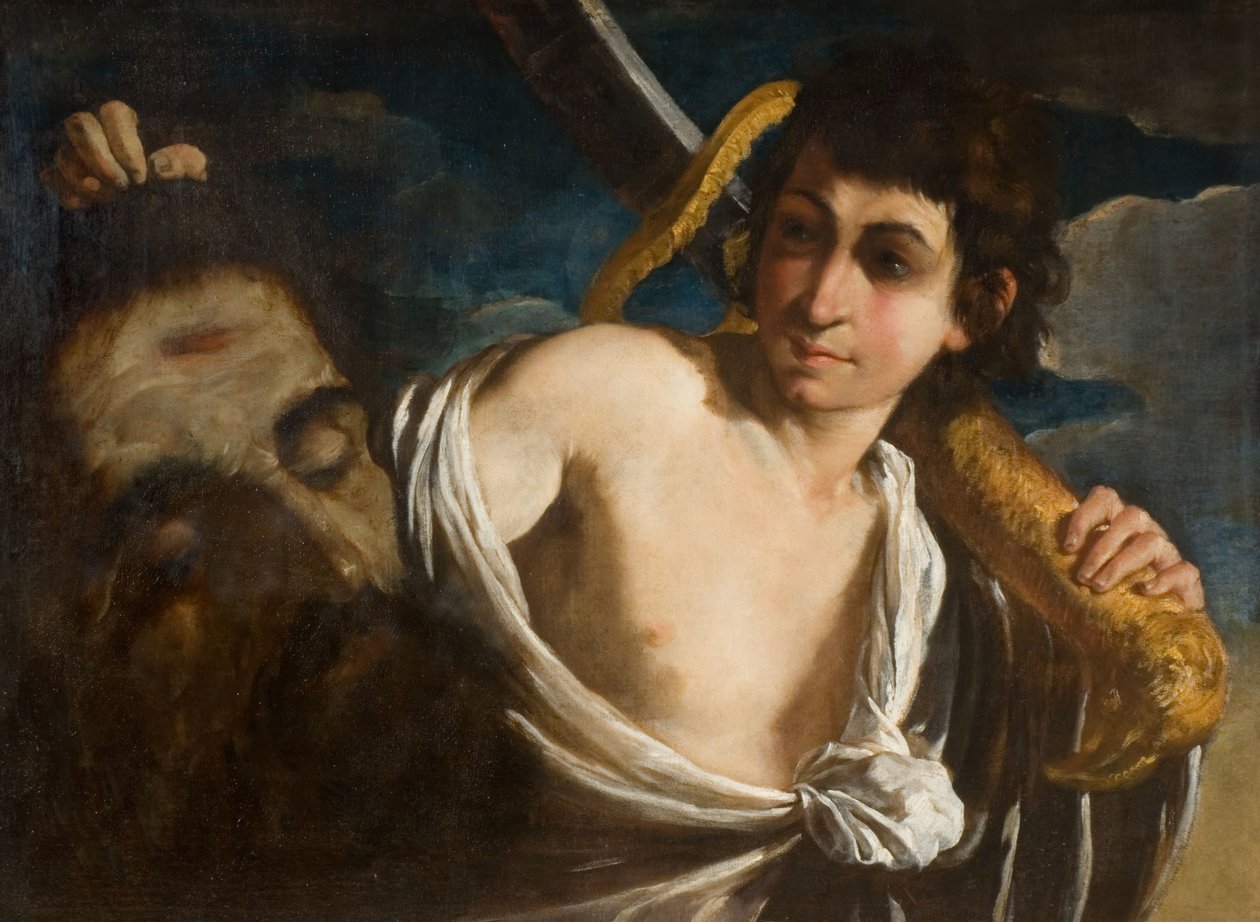 David avec la tête de Goliath, 1630-1660 - Giuseppe Caletti