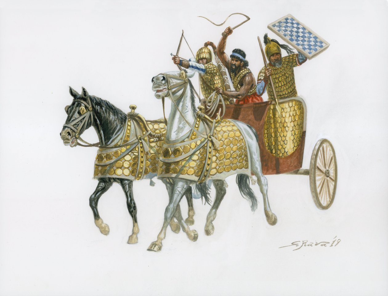 Char de guerre cananéen du XVe siècle av. J.-C. - Giuseppe Rava