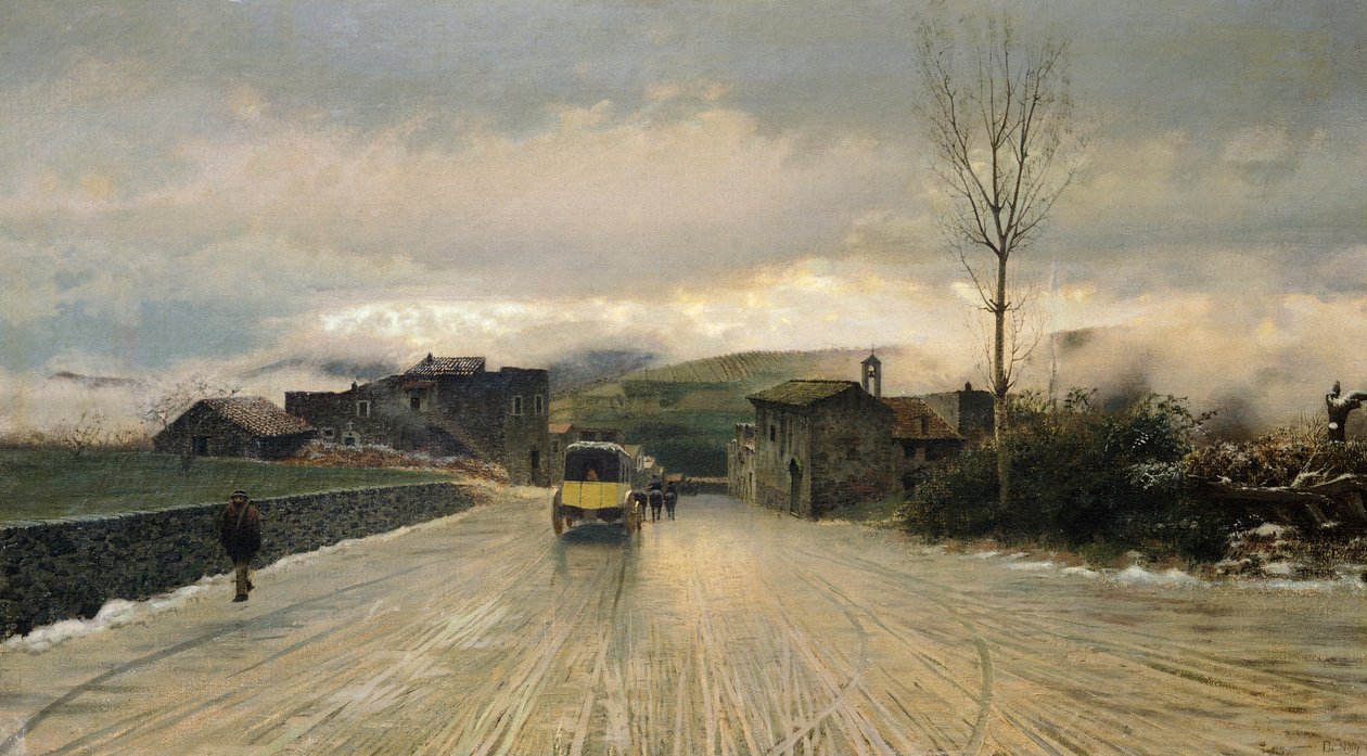 Traversée des Apennins - Giuseppe or Joseph de Nittis