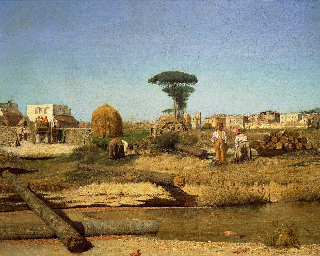 Ferme près de Naples - Giuseppe or Joseph de Nittis