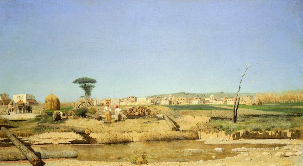 Ferme près de Naples - Giuseppe or Joseph de Nittis