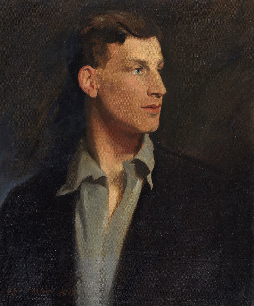 Portrait de Siegfried Sassoon (1886-1967) 1917 - Glyn Warren Philpot