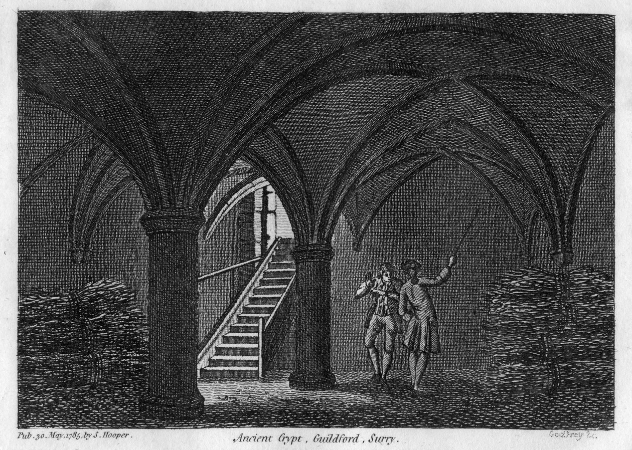 Crypte ancienne, Guildford, Surrey, 1785 - Godfrey