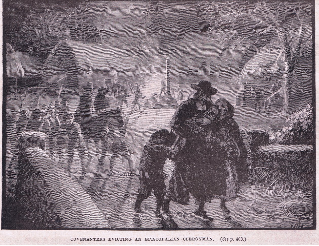 Covenanters expulsant un clergyman épiscopalien - Gordon Frederick Browne