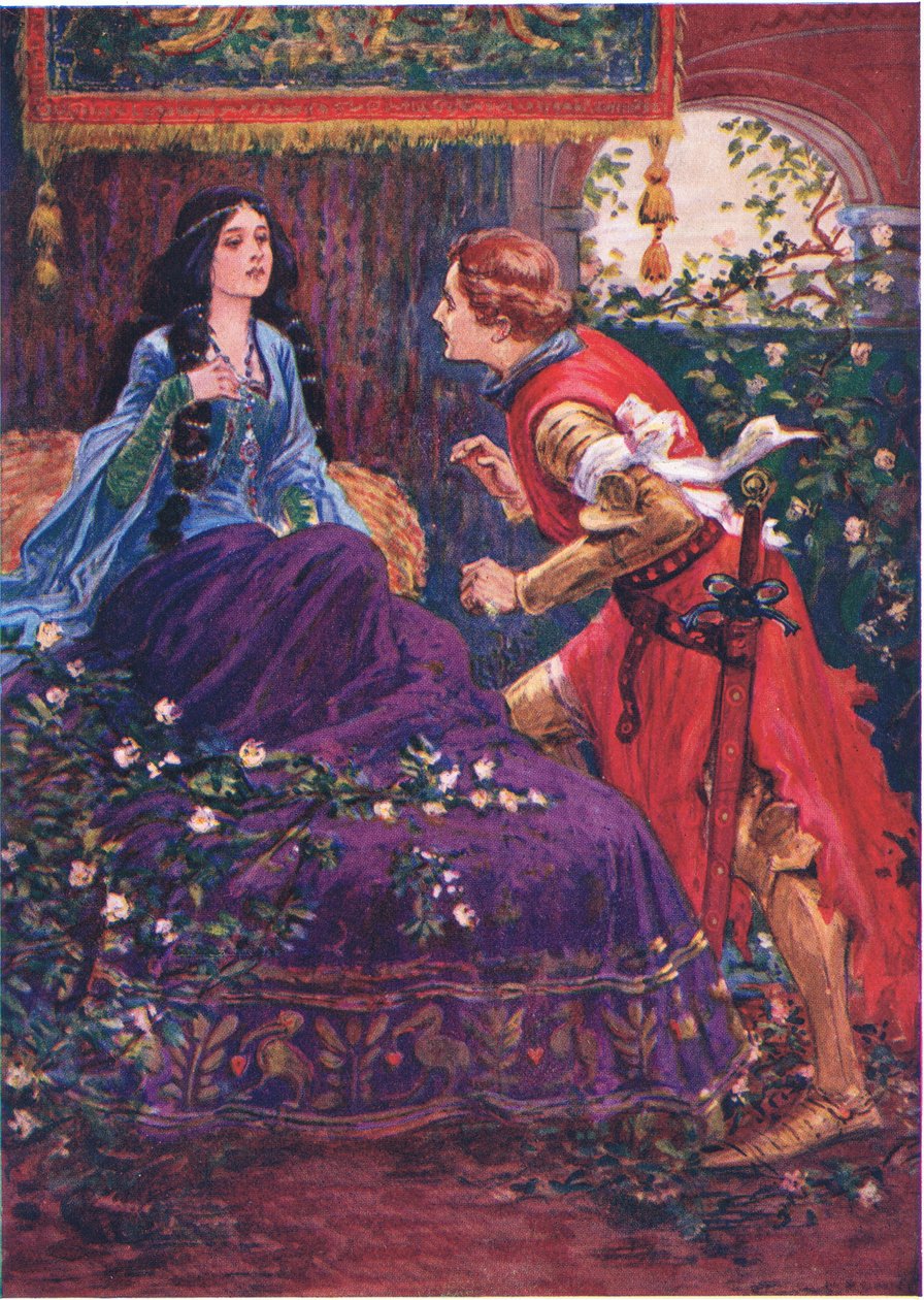 Le prince réveille la Belle au bois dormant, illustration pour 