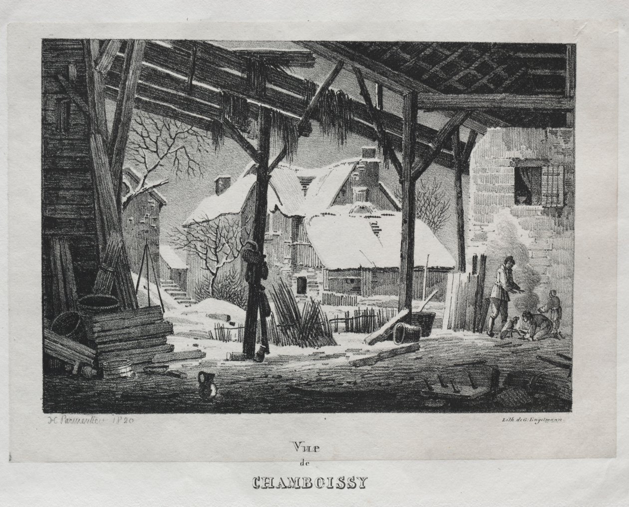 Vue de Chamboissy, 1820 - Gottfried or Godefroy Engelmann