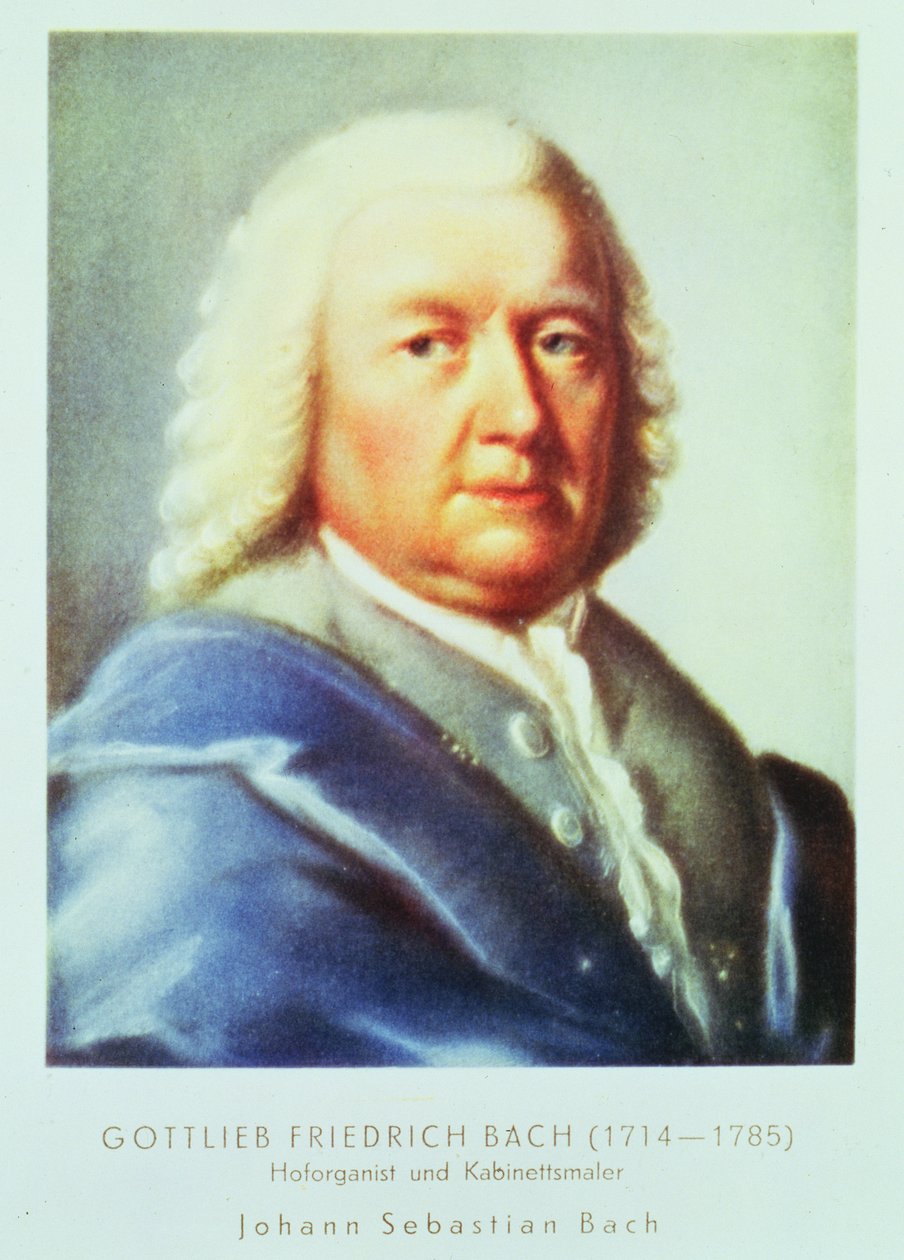 Portrait de Johann Sebastian Bach (1685-1750) - Gottlieb Friedrich Bach