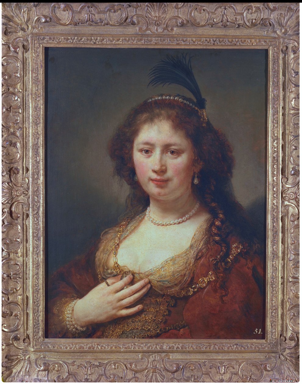Dame avec une plume, 1636 - Govaert Flinck