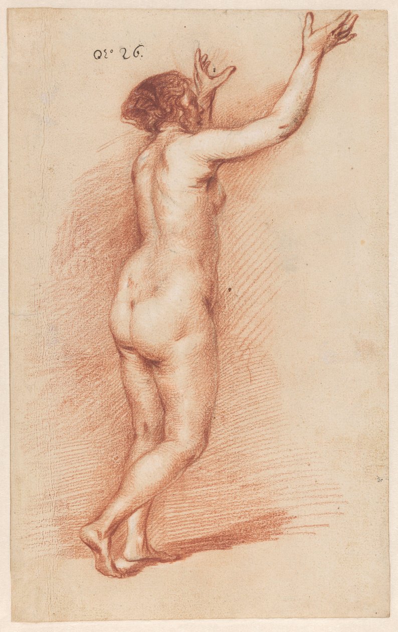 Femme debout avec les bras levés - Govert Flinck (attributed to)