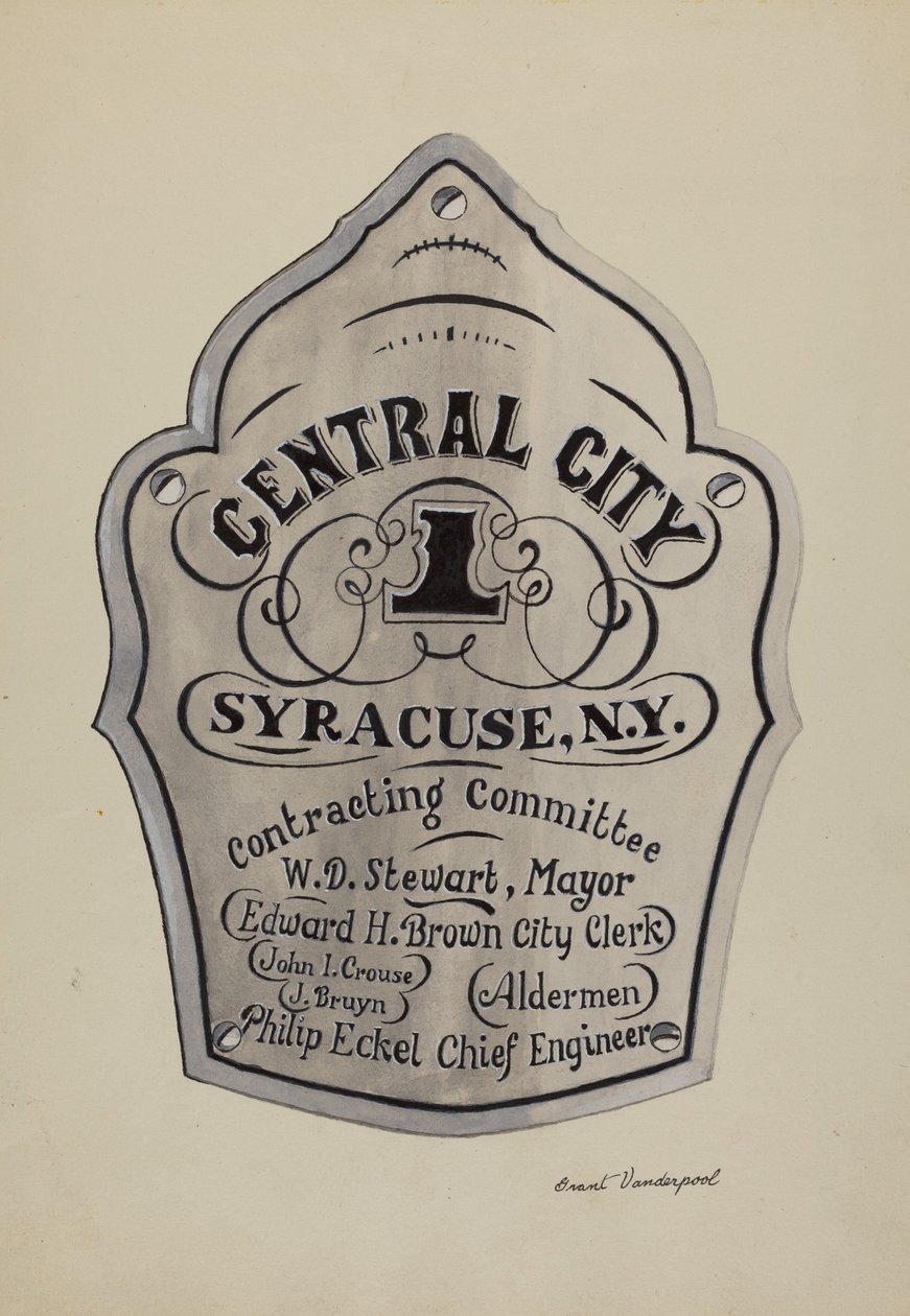 Plaque de nom gravée - Grant Vanderpool