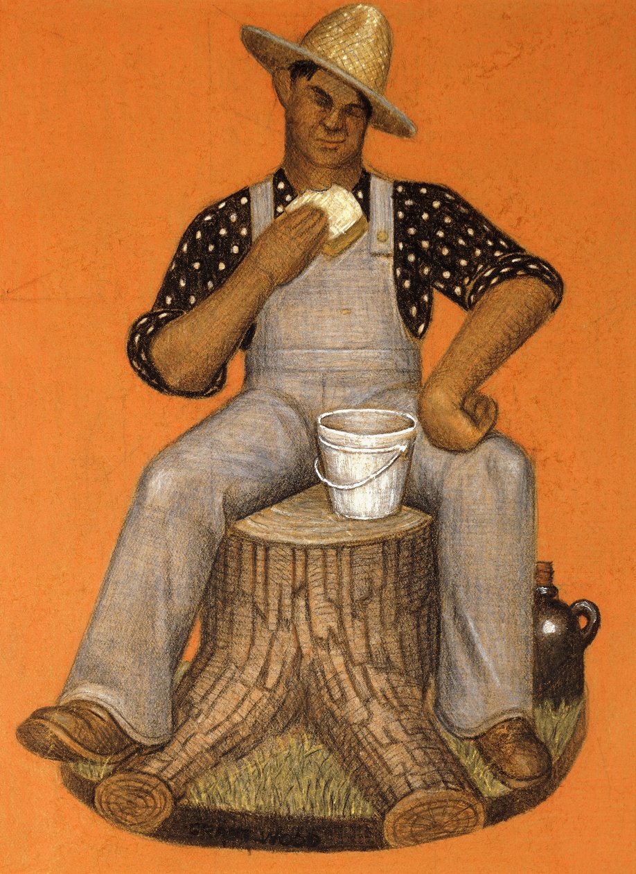 Homme engagé - Grant Wood