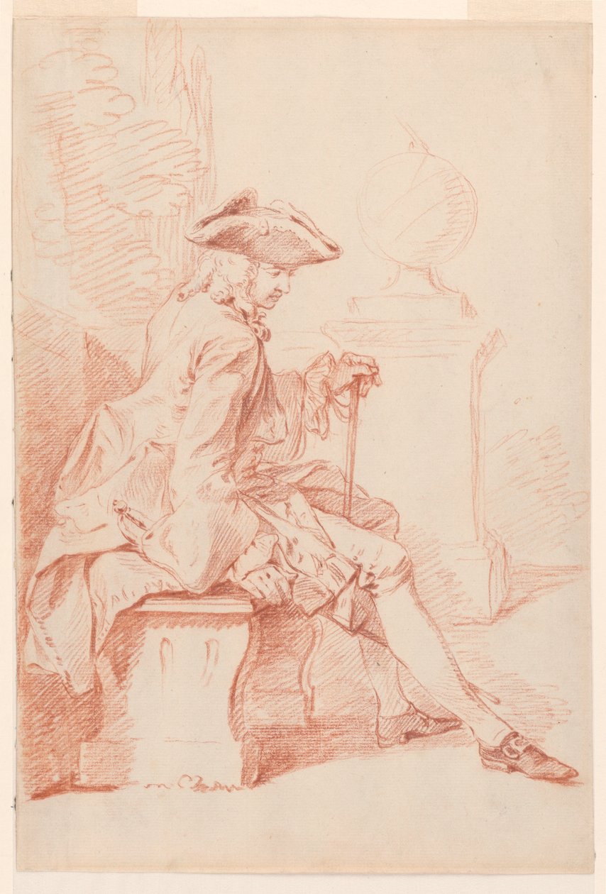 Gentilhomme assis - Gravelot