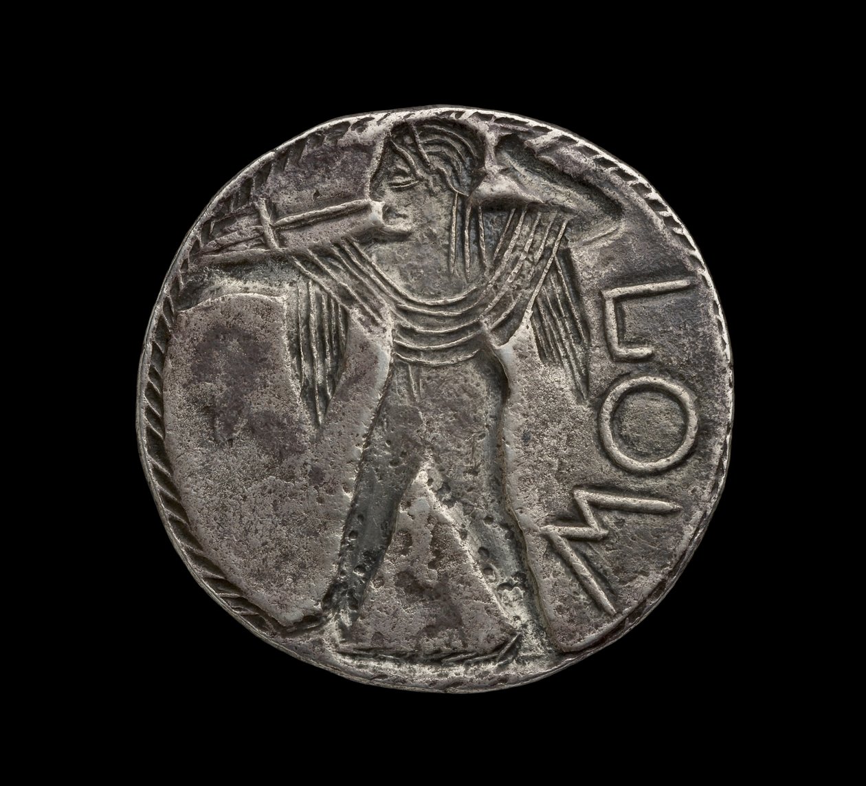 Ancienne pièce de monnaie grecque incuse en argent de Posidonia, 510-30 après J.-C. - Greek