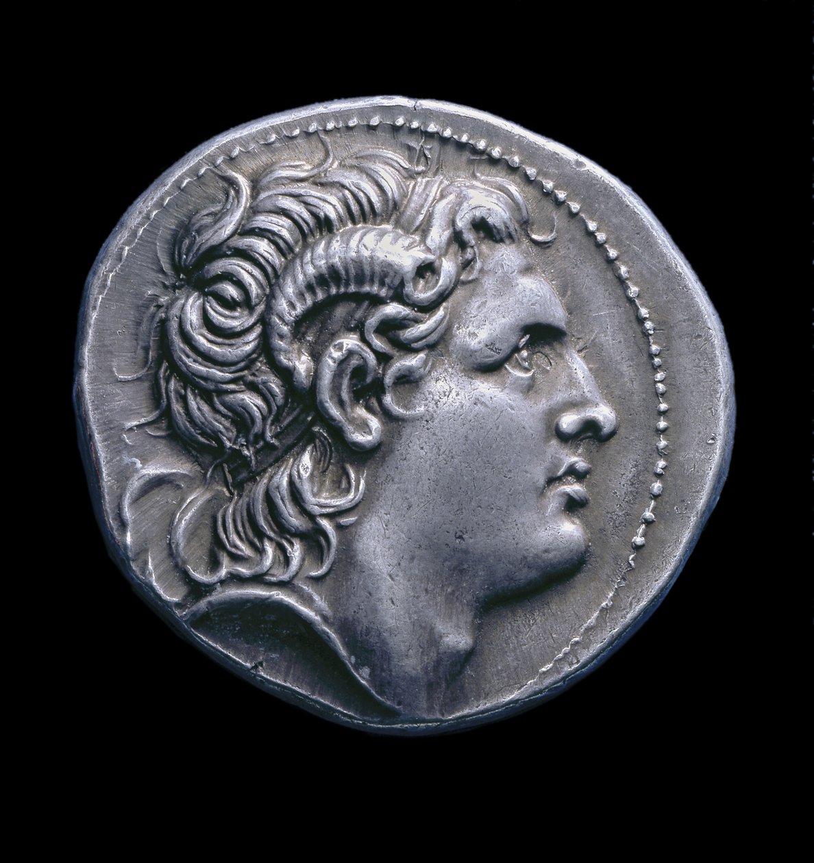 Ancienne pièce de monnaie grecque en argent de Pella, 286-281 av. J.-C. - Greek