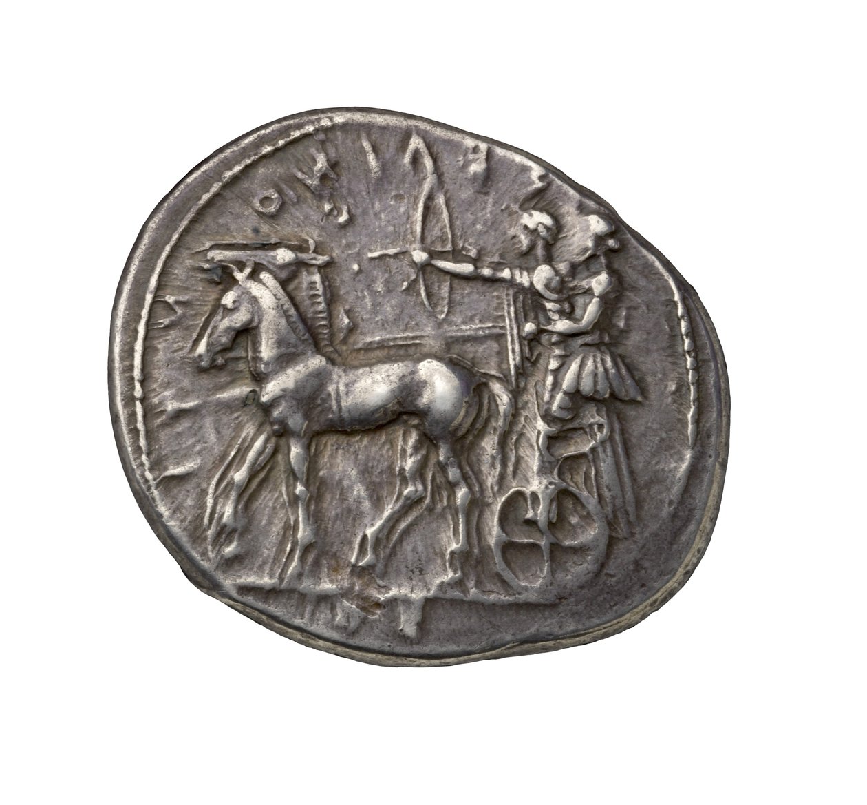Ancienne pièce de monnaie grecque en argent de Sélinonte, 450 av. J.-C. - Greek