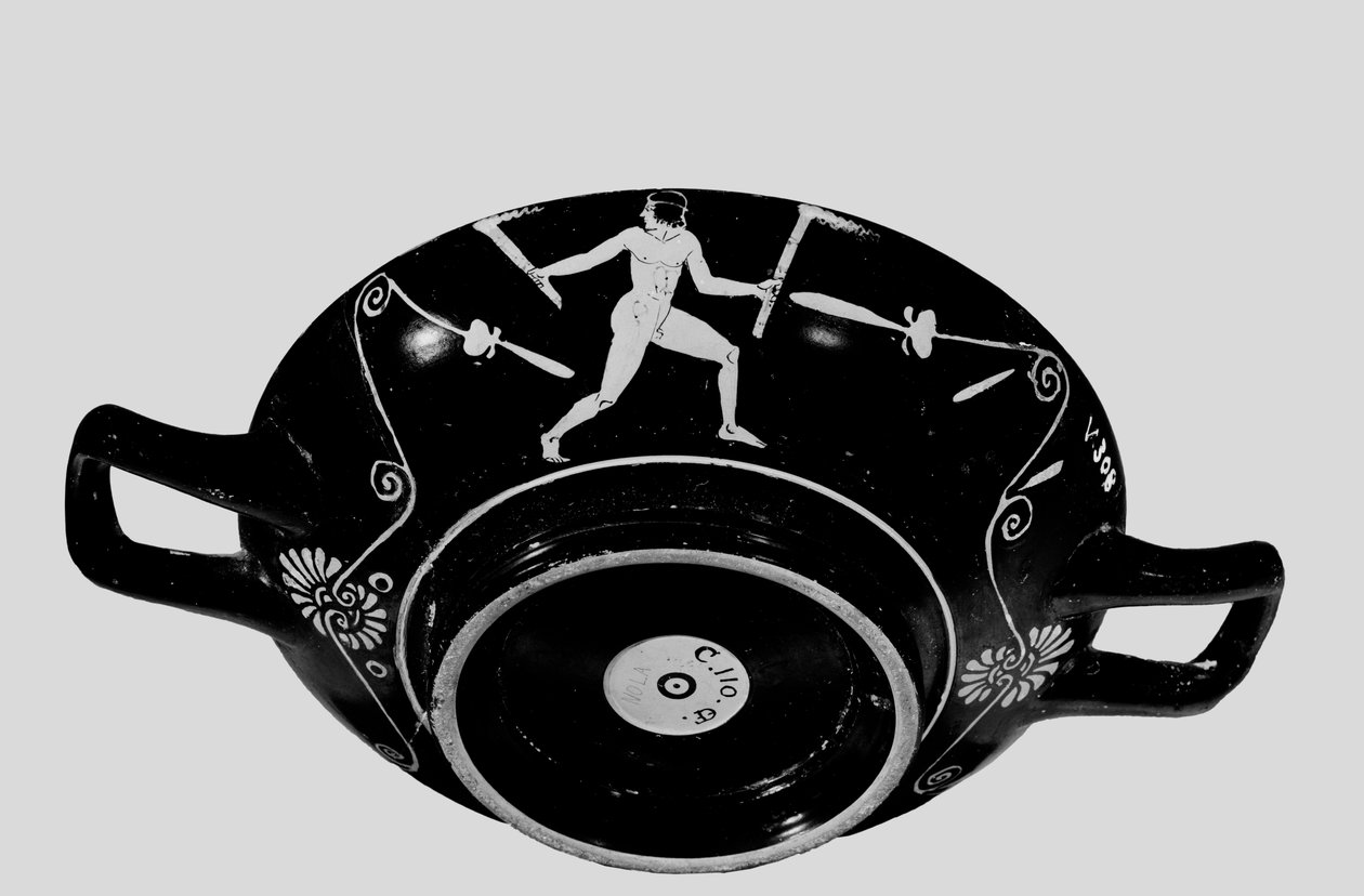 Coupe sans pied à figures rouges athénienne, c.400 av. J.-C. - Greek