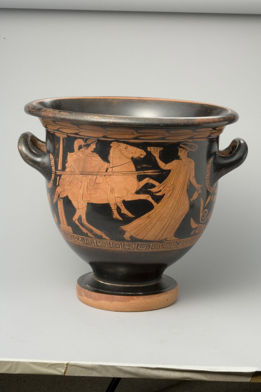 Cratère à figures rouges attiques, c.440 av. J.-C. (détail) - Greek