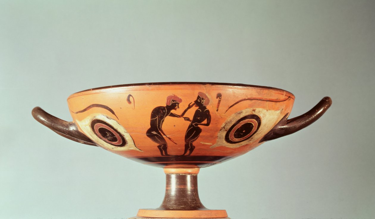Kylix à figures noires, c.580-525 av. J.-C. - Greek