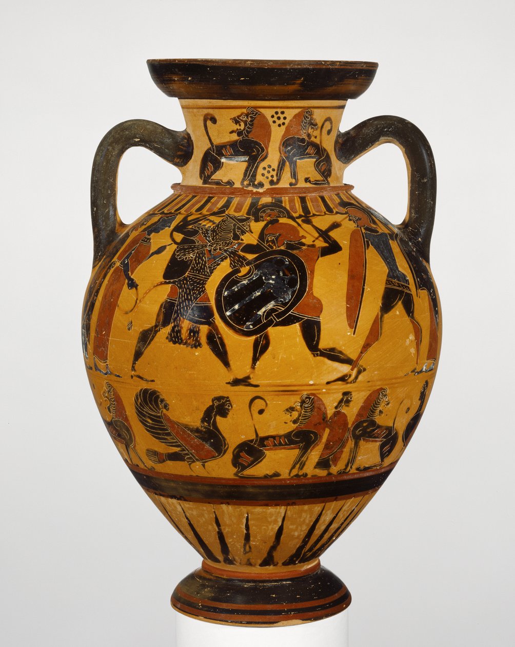 Amphore à figures noires eubéenne - Greek