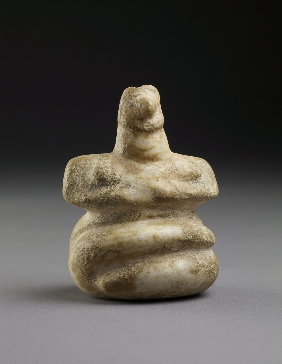 Figure assise de Patissia, Cycladique, vers 3000-2000 - Greek