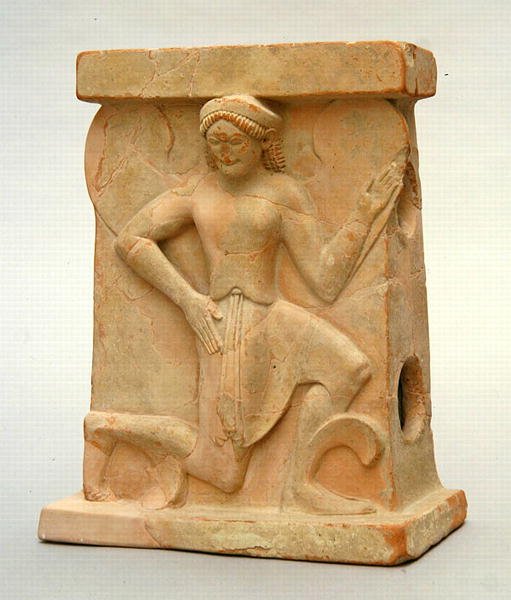 Autel en céramique avec Iris, vers 500 av. J.-C. - Greek