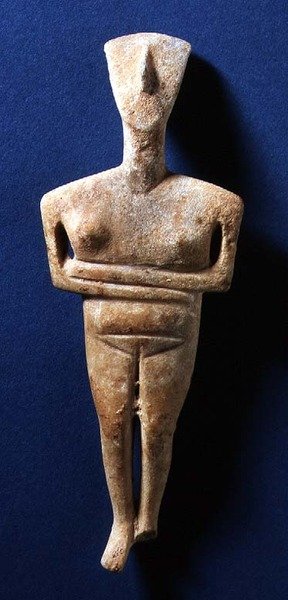 Figurine cycladique, Naxos, c.3000-2000 av. J.-C. - Greek