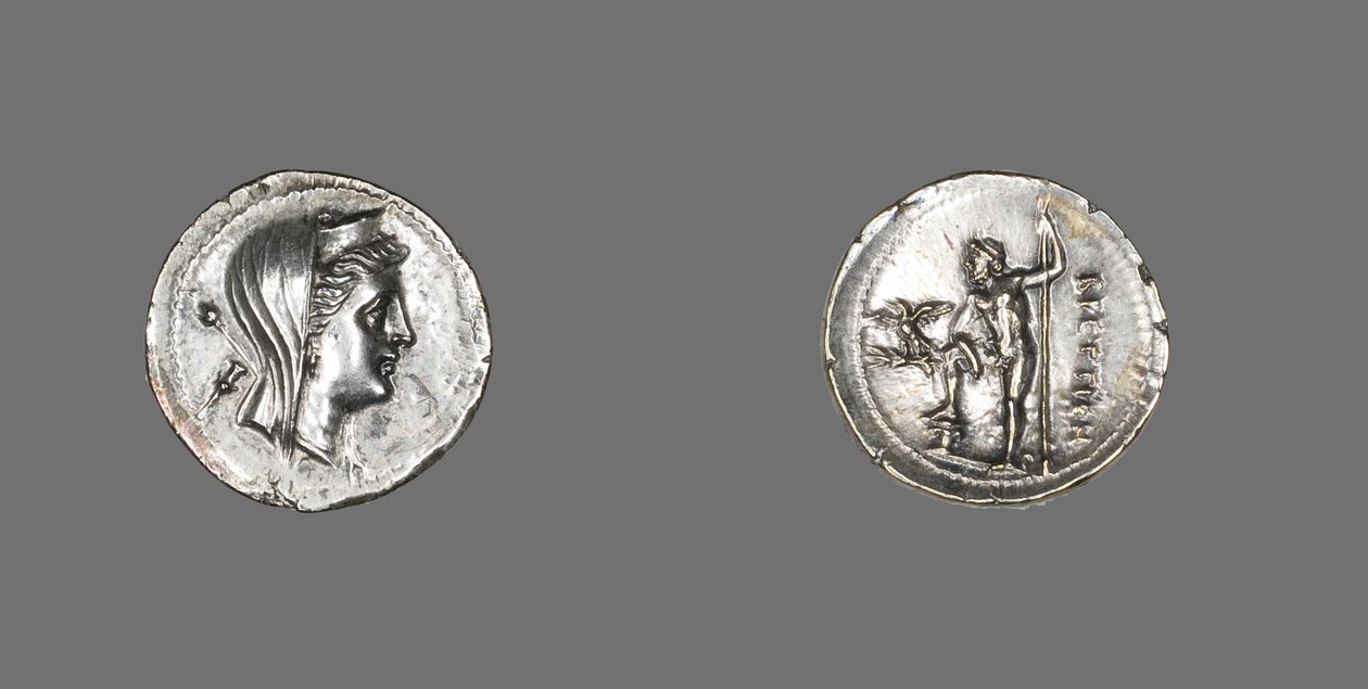 Drachme représentant la nymphe Amphitrite, 216-203 av. J.-C. - Greek School