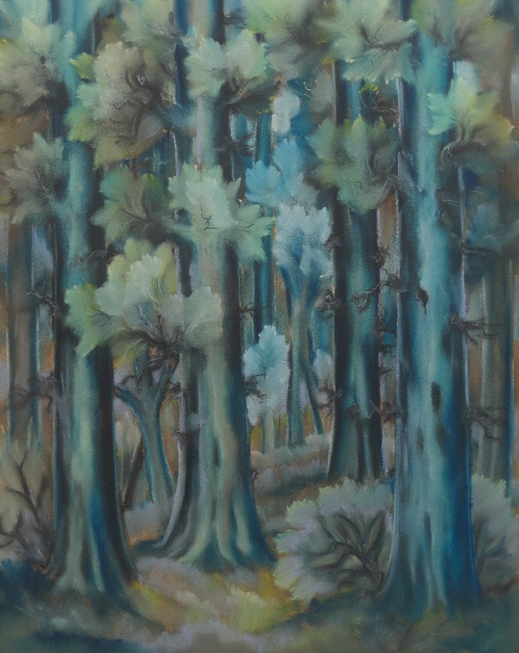 Arbres en verts et bleus - Gregor Perusek