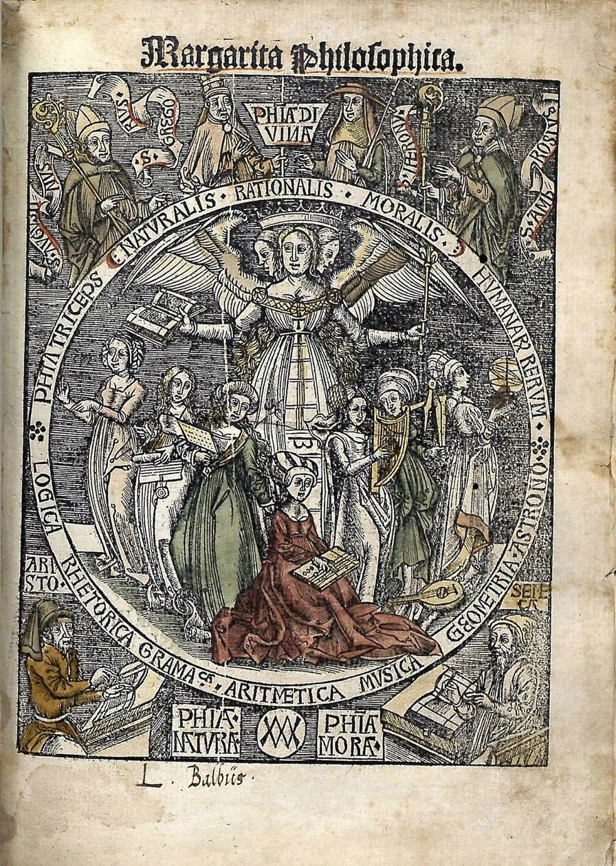 Margarita Philosophica. Page de titre, 1504 - Gregor Reisch