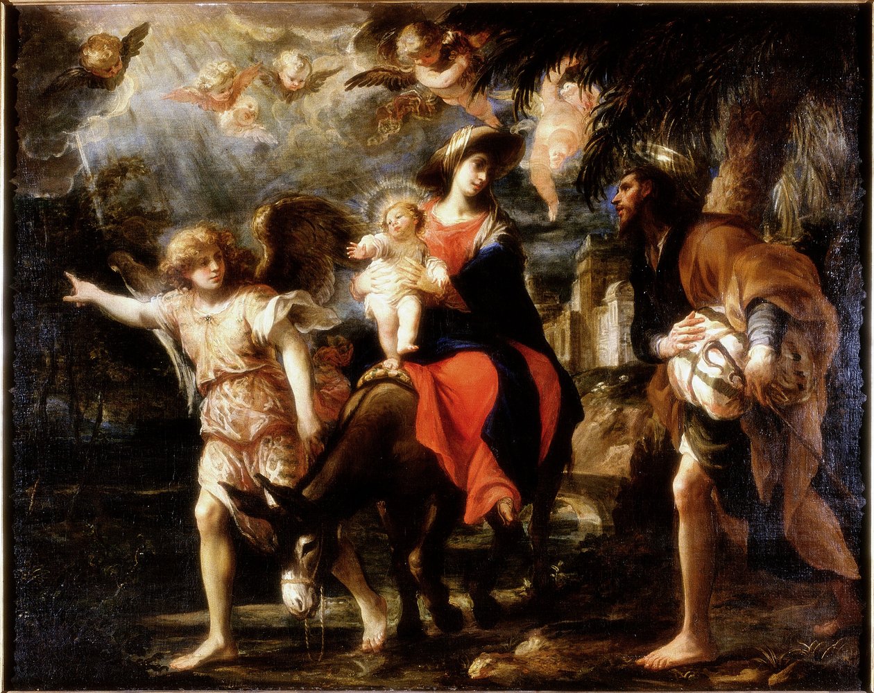 La Fuite en Égypte, c.1680-1700 - Gregorio De Ferrari