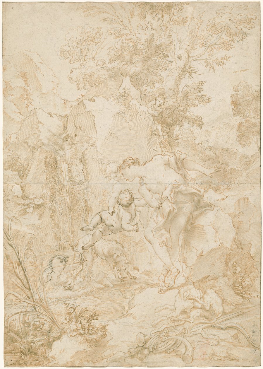 Écho et Narcisse - Gregorio De Ferrari