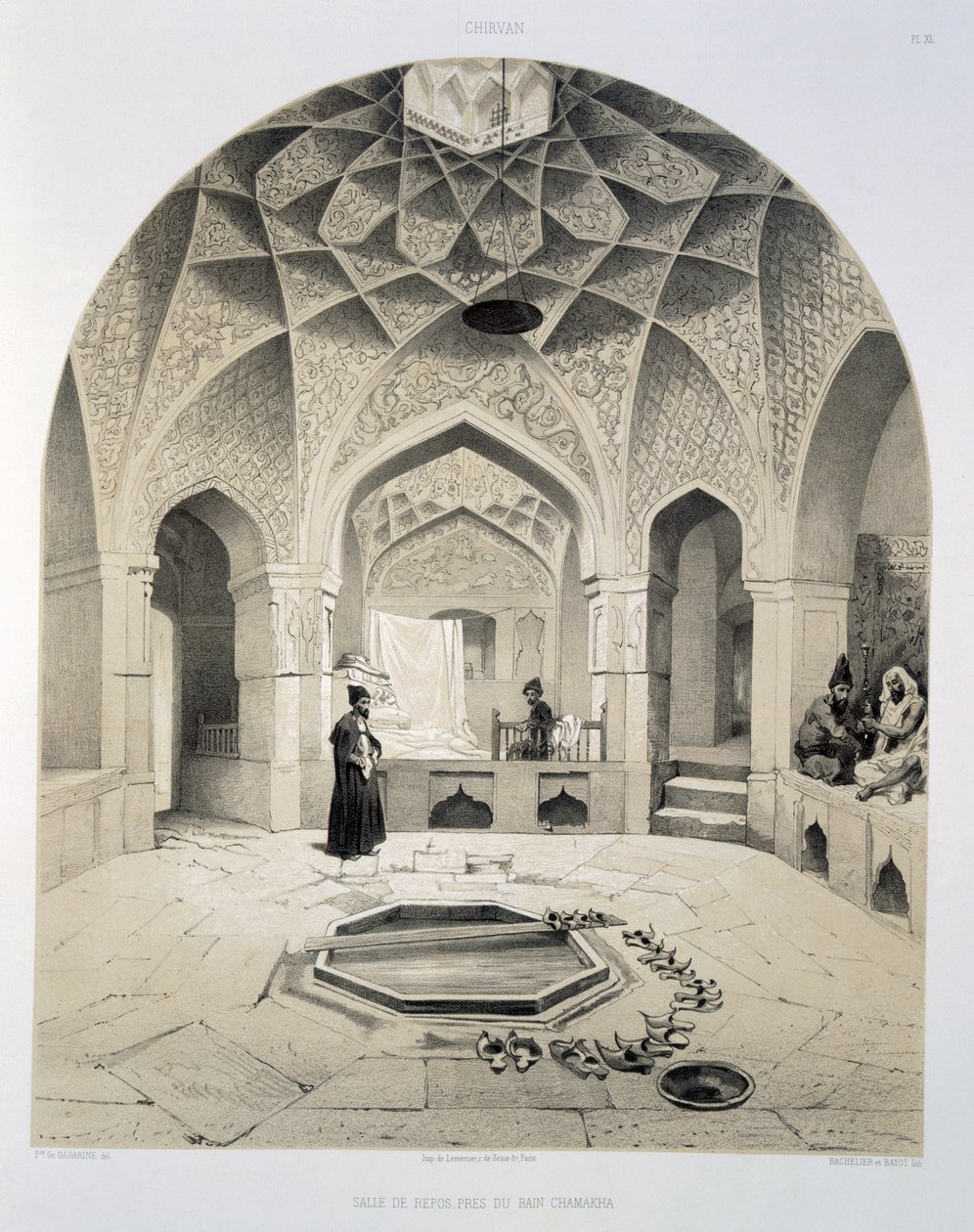 Salle de repos à côté des bains à Shemakha, 1847 - Grigori Grigorevich Gagarin