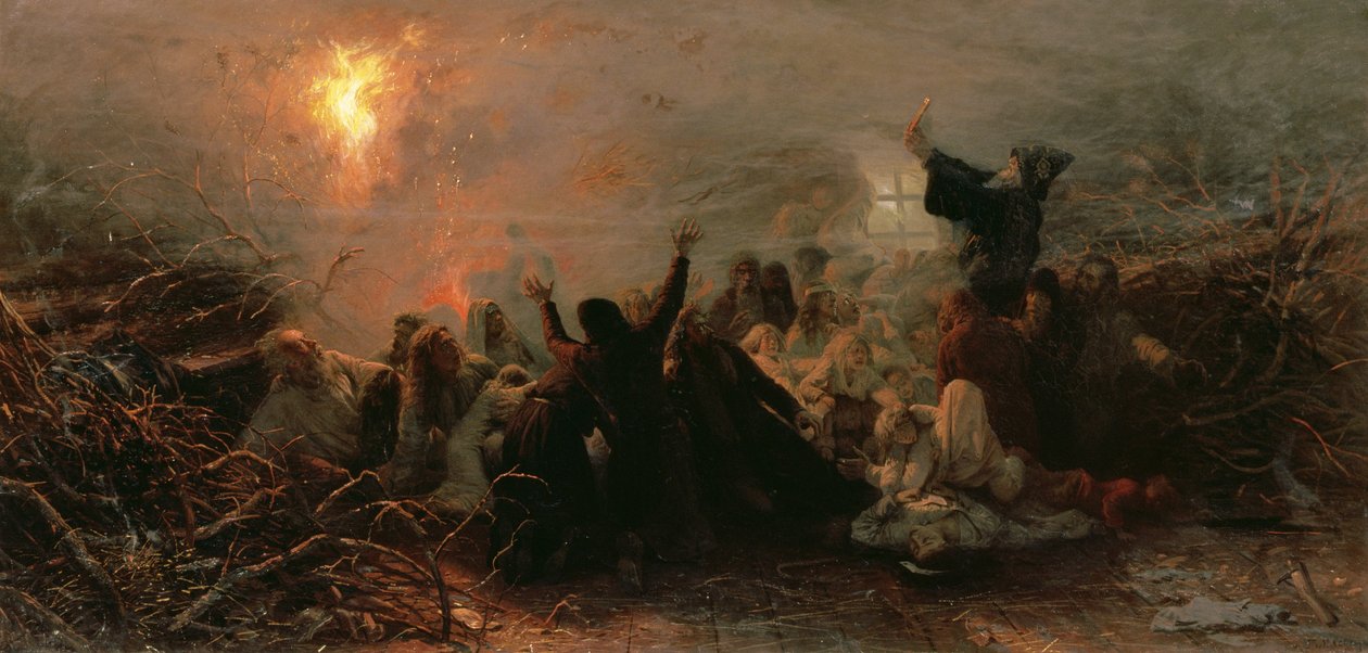 Auto-immolation, 1884 - Grigori Grigorievich Mjasoedov