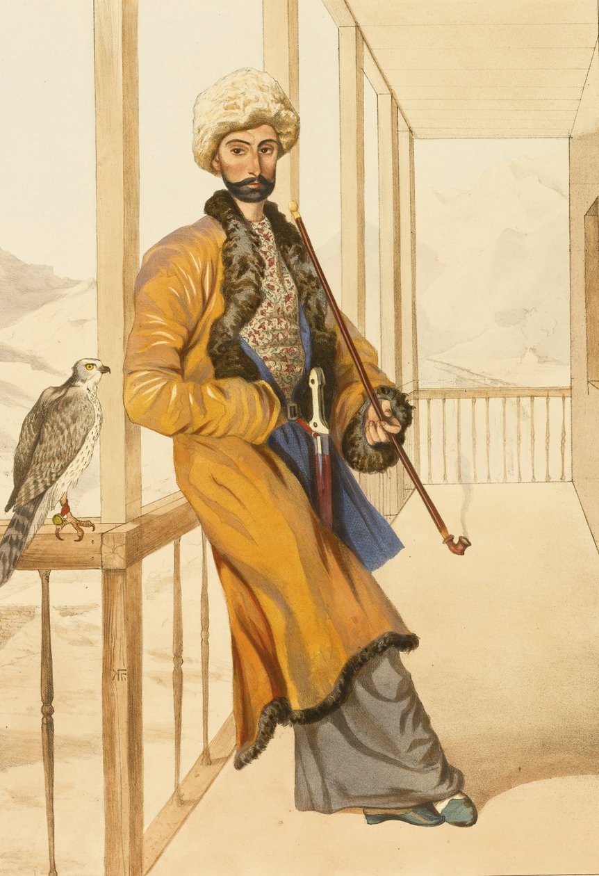 Costume traditionnel caucasien, années 1840 - Grigori Grigorevich Gagarin