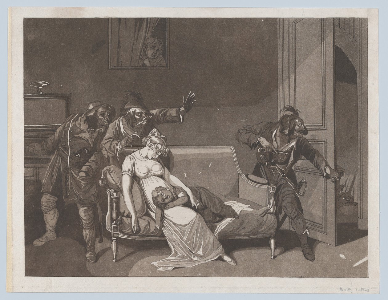 Première scène de voleurs, vers 1805 - Gror