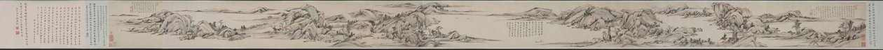 Paysage dans le style de Huang Gongwang - Gu Tianzhi