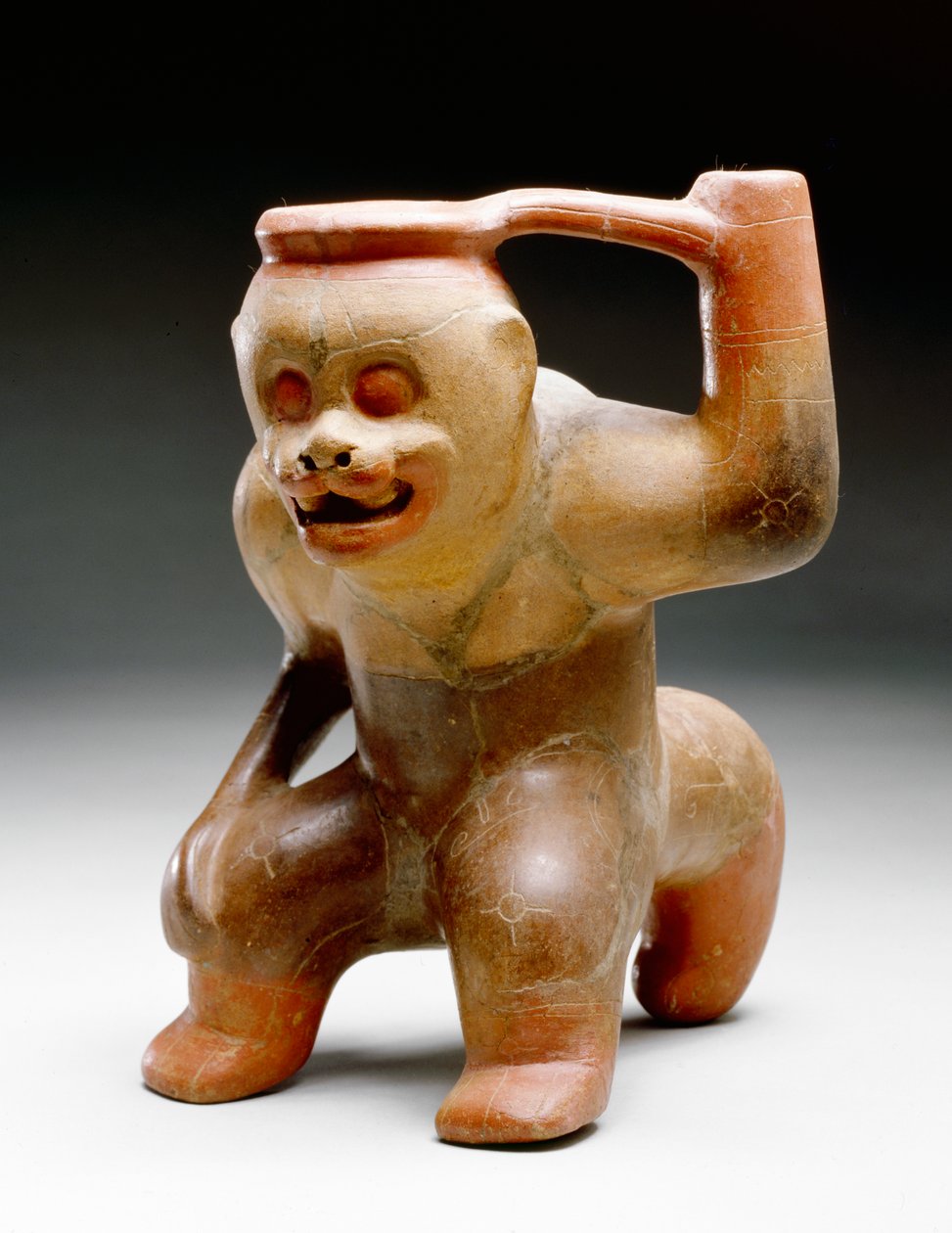 Vase effigie de singe, 1-300 - Guanacaste Nicoya Culture