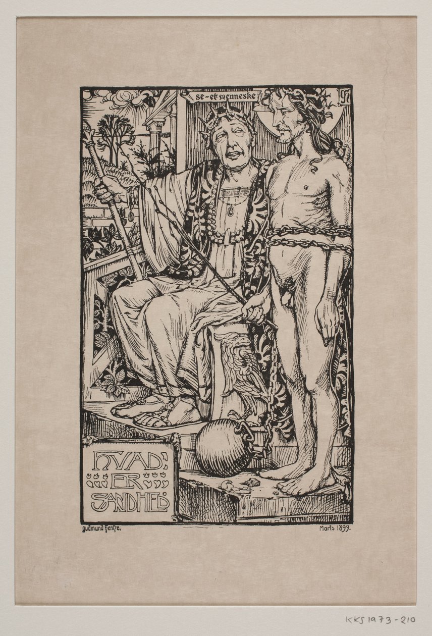 Le Christ devant Pilate - Gudmund Hentze