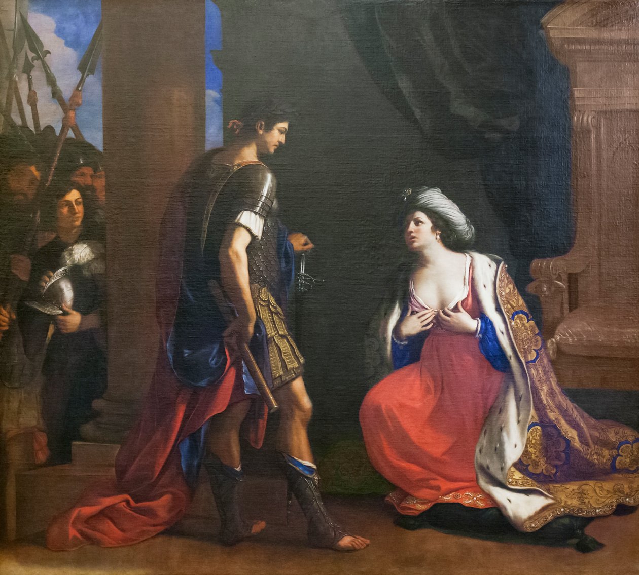 Cléopâtre devant Octavien - Guercino (1591 1666)