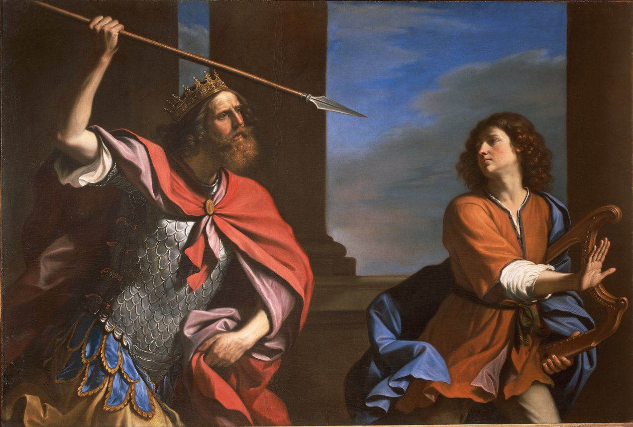 Saül attaquant David - Guercino