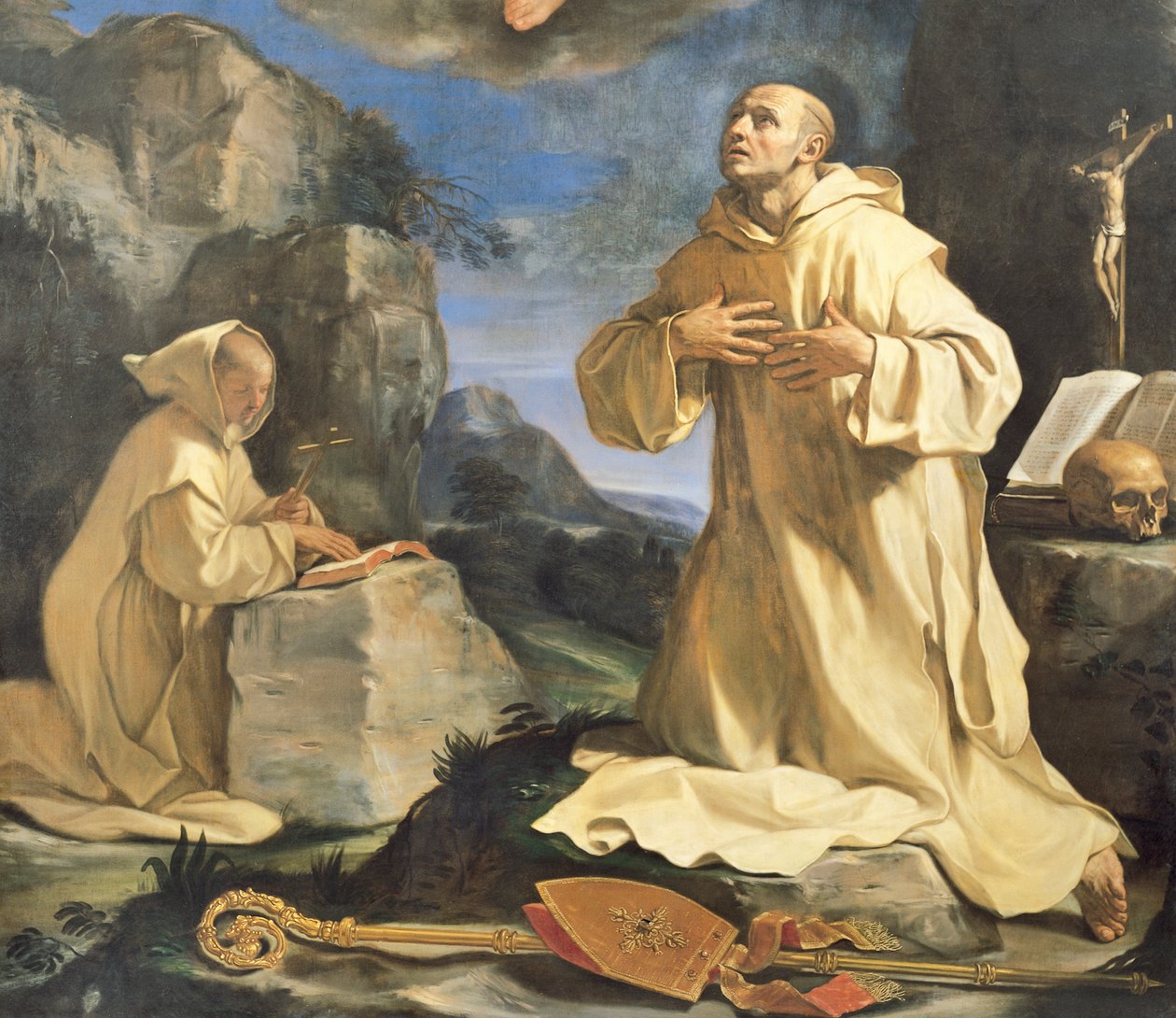 La vision de Saint Bruno - Guercino